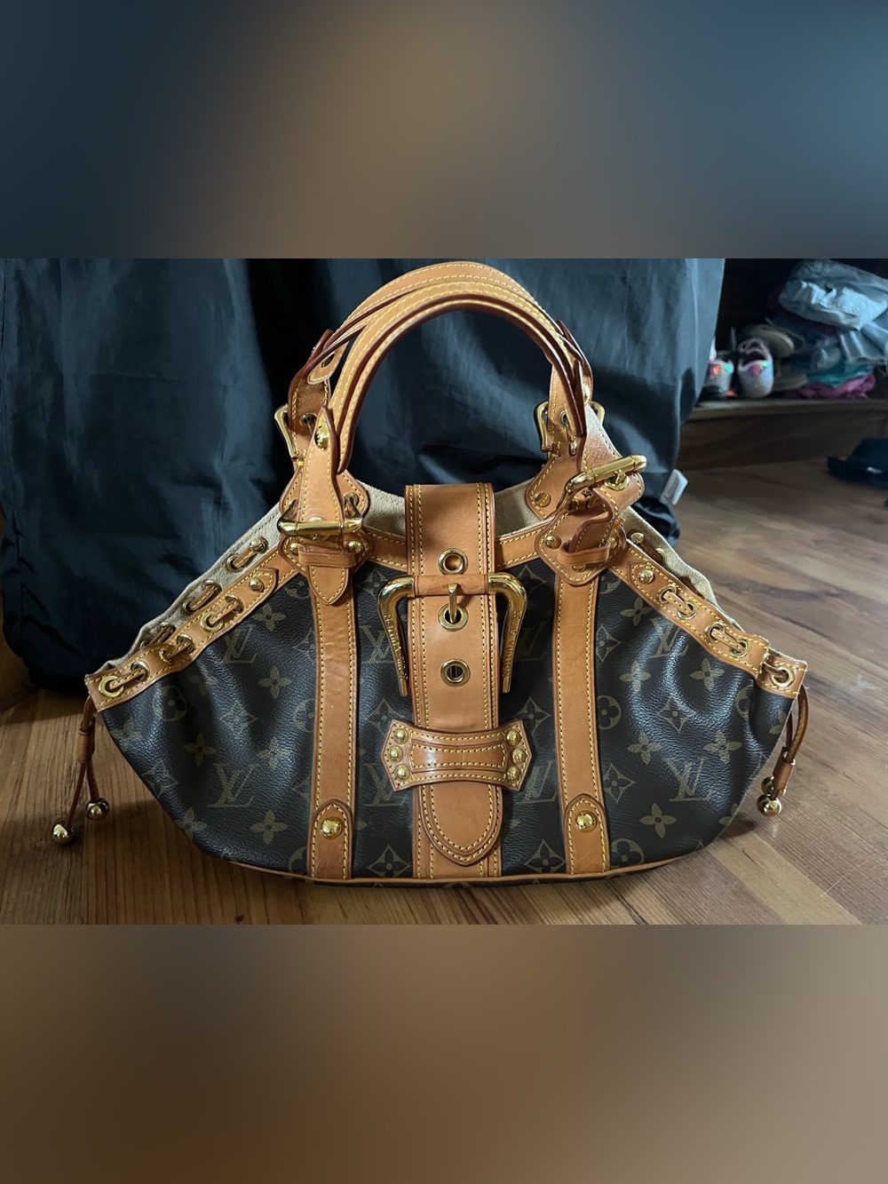 Rare Vintage Y2K Monogram Satchel Bag – Pristine Statement Buckle